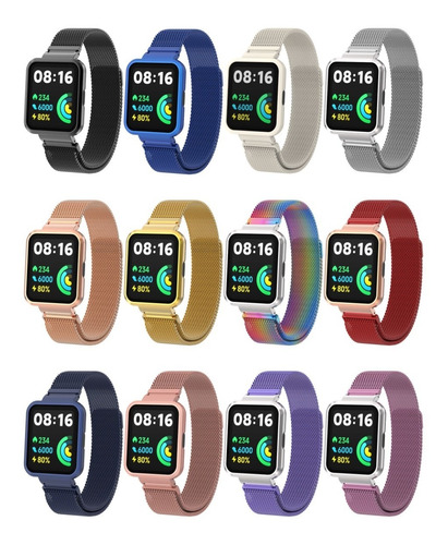 Malla Metal Para Redmi Watch 2 Lite Xiaomi Mi Watch Lite 2