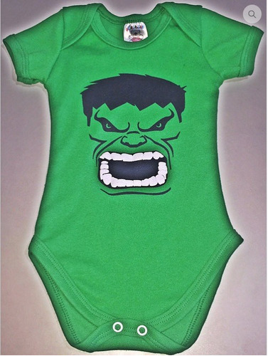 Body Hulk Bebê Divertido Super Heroi Marvel Comics Cosplay