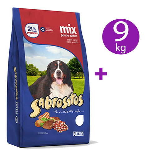 Sabrositos Adultos Mix De Carne 9kg