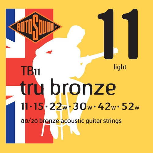 Rotosound Tb11 Tru Bronze Encordado .011 Para Acústica