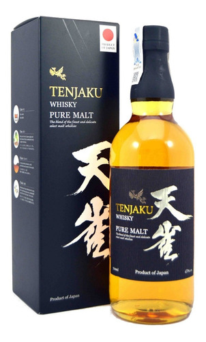 Whisky Japonés Tenjaku Pure Malt Con Estuche Goldbottle