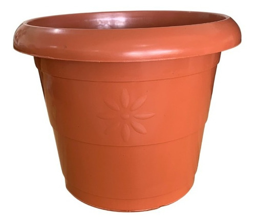 Vaso Plástico De Plantas Flores Redondo 4l Resistente P