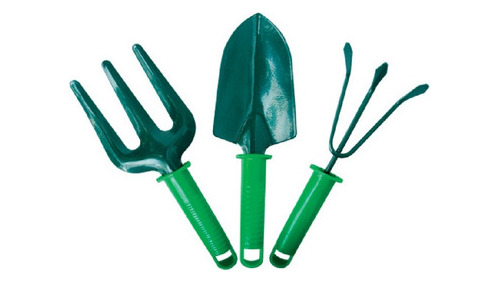 Set Herramientas Jardinería Power X 3 Pcs Pala Rastrillo Rem