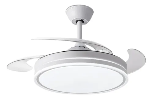 comprar Ventilador De Techo Retráctil Con Luz Cálida Y Fría 4 Aspas
