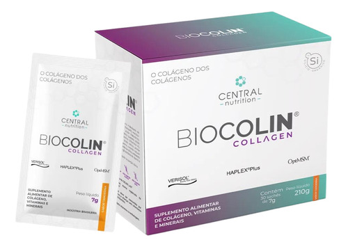 Biocolin Collagen Central Nutrition Biotina Ác/hialurônico