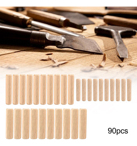 90 Uds Pasadores De Madera Varillas De Madera Para