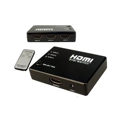 comprar Switch Hdmi 3 X 1 Con Control Remoto (3 Entradas 1 Salida)