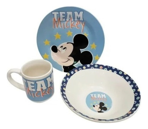 Set De Desayuno 3 Piezas Pato Bowl Tazon Disney