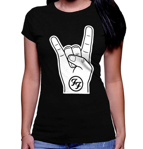 Camiseta Premium Rock Estampada Impresa Foo Fighters