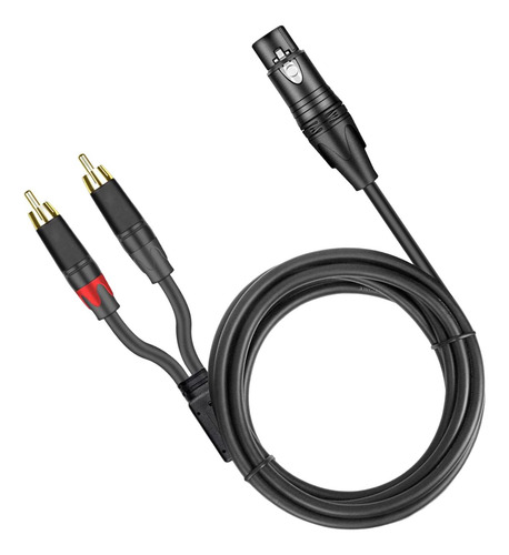 Xlr Para Cabo Cabo Duplo Plugue Adaptador Masculino 5m
