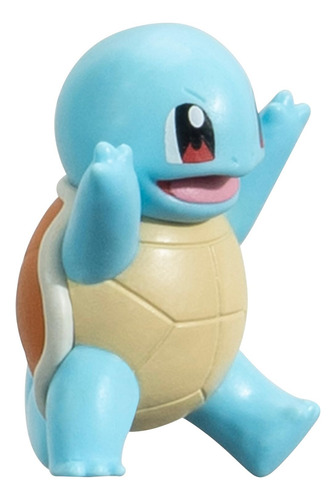 Brinquedo Pokémon Clip N Go Squirtle Com Boneco De Batalha D