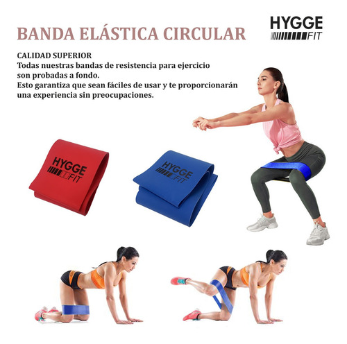 Imagen 6 de 10 de Kit X2 Banda Elástica Súper Ancha Látex Plana Intensidades