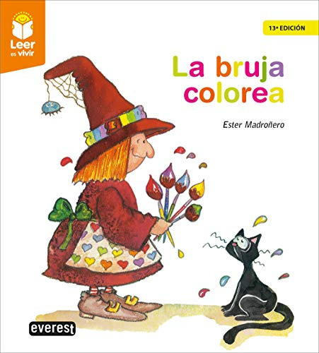 Libro Lv+5 La Bruja Colorea 5 Años Leer Vivir Ever De Vvaa P