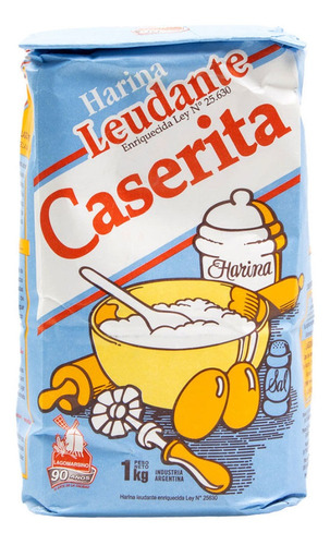 Caserita Harina Leudante 1kg Pack X 3