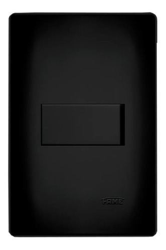 Interruptor 1 Via 4x2 16a Preto Fosco Habitat Black Fame