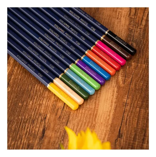 Set 12 Lapices Colores Deli Finenolo 3.8mm Pro Hexagonal