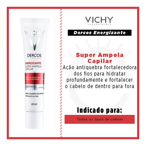 Kit Vichy Dercos Energy+: Shampoo 400ml + Cond + Ampola
