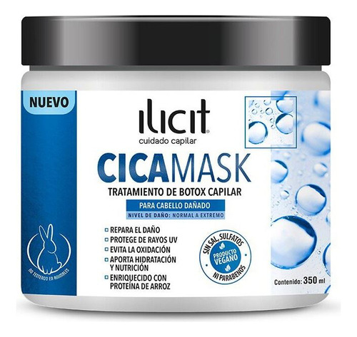 Mascara Ilicit Cicamask Botox Capilar 350 Ml