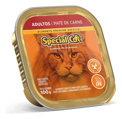 Patê Special Cat Adulto 3 Uni De 100g