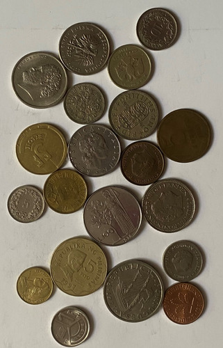 20 Monedas Holanda Inglaterra Italia Portugal Grecia 862/4m
