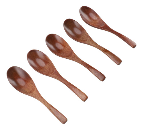 Cucharas De Madera Topincn, 5 Unidades, 6 Pulgadas, Estilo J
