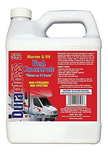 Duragloss 592 Marine Y Rv Wash Concentrate 1 Galon