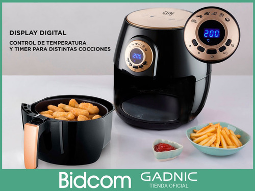 Freidora Eléctrica De Aire Sin Aceite + Pinza Gratis 1400w