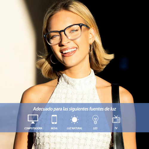 Lentes Para Computadora Anti Luz Azul Hombre Mujer De Moda