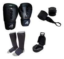 Comprar Kit Kick Boxing,mma, Guante Profesionales+tibial+venda+bucal