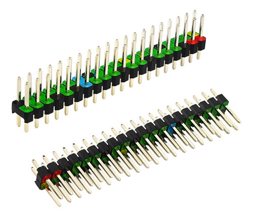 5 Cabezales Gpio Macho De 2 X 20 Pines Para Zero Doub
