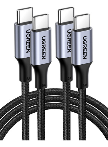 Ugreen Cable Usb C A Usb C, Paquete De 2 Cables De Carga Usb