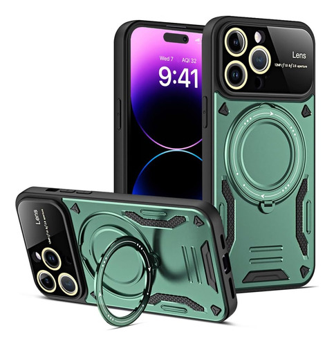 Skylmw Para iPhone 15 Pro Max Case 6.7 2023 Con Soporte De A