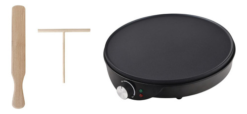 // Máquina Elétrica Crepe Machine Pancake Griddle, Com