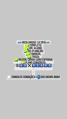 Hb20 Unique 1.0 2019