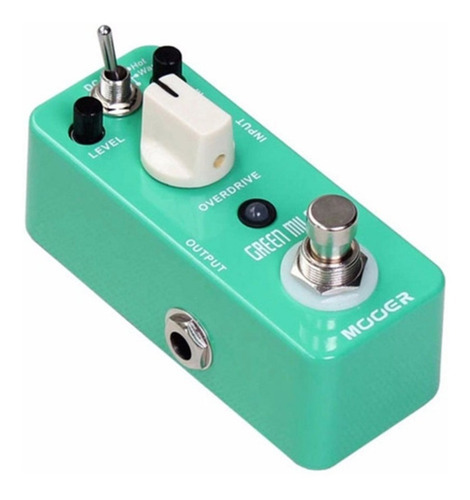 Pedal Efectos Mooer Mod1 Green Mile Overdrive Color Verde