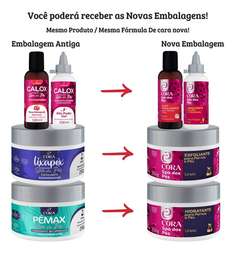 Kit Cora Spa Dos Pés E Calosidade Com Botinha E Espátula 222