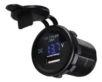 Comprar Medidor De Voltaje Digital Voltimetro Usb 12v\u002F24v Carro Moto
