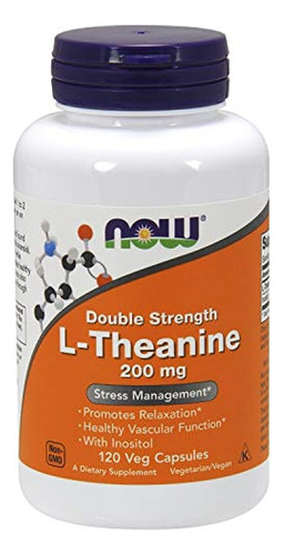 Now Supplements, L-theanine 200 Mg With Inositol, Stress Man