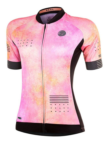 Camisa Mauro Ribeiro Feminina Real Pink E Salmao Ciclismo 20