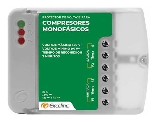 Protector Exceline Para Compresores Monofasicos A/a 120v