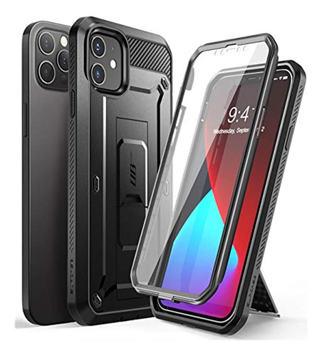 Carcasa Supcase Para iPhone 12 /12 Pro Color Black