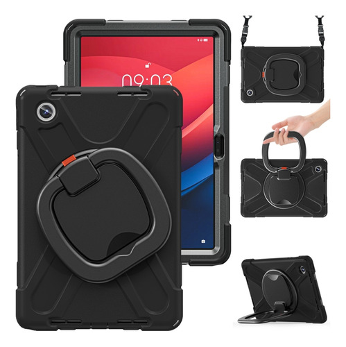 Funda Híbrida Negra Para Ordenador Lenovo Tab M11/xiaomi Pad