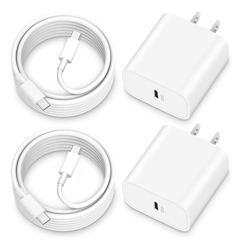 Cargador Para iPhone 15 15 Pro Max Paquete De 2 Adaptadores