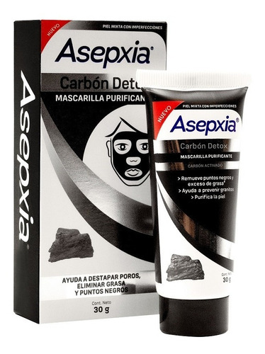 Asepxia Carbon Detox Mascarilla Purificante 30g