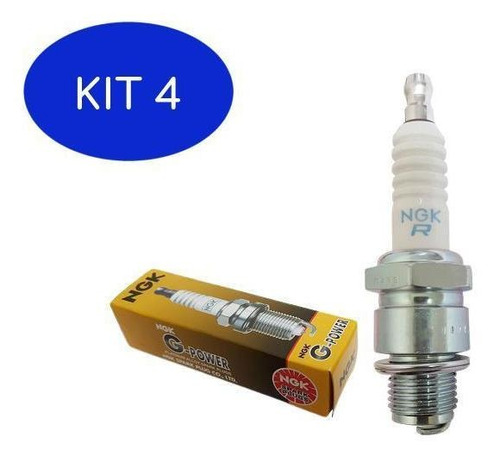 Kit 4 Vela De Ignição Ngk G Power Br8egp