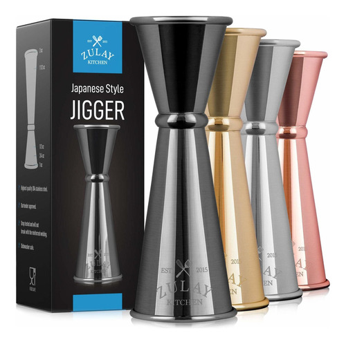 Zulay Premium Japanese Style Double Cocktail Jigger 18 ...