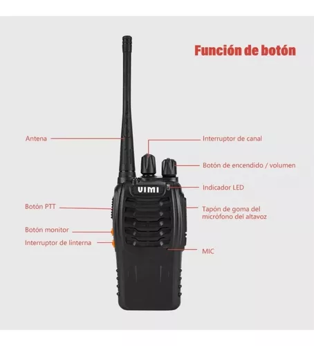 Radios De Comunicacion De Largo Alcance Bateria Recargable 16 Canales 2  Radios