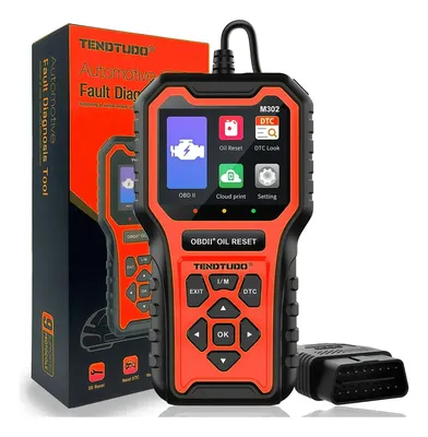 Scanner Obd2 Automotivo Com Reset De Combustivel Universal Profissional Leitor De Falhas Apaga Luz Injecao M302 Scanner De Carro Multi-idioma Portugues