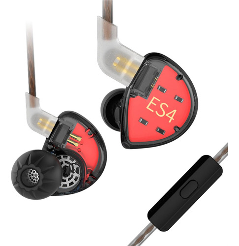 Kz Es4 Auriculares Con Cable Extra Bass Alta Fidelidad Oído
