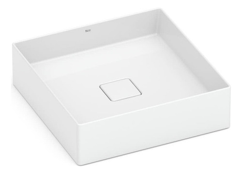 Cuba De Apoio 40cm Quadrada Roca T5 Terra Branco A32787y000